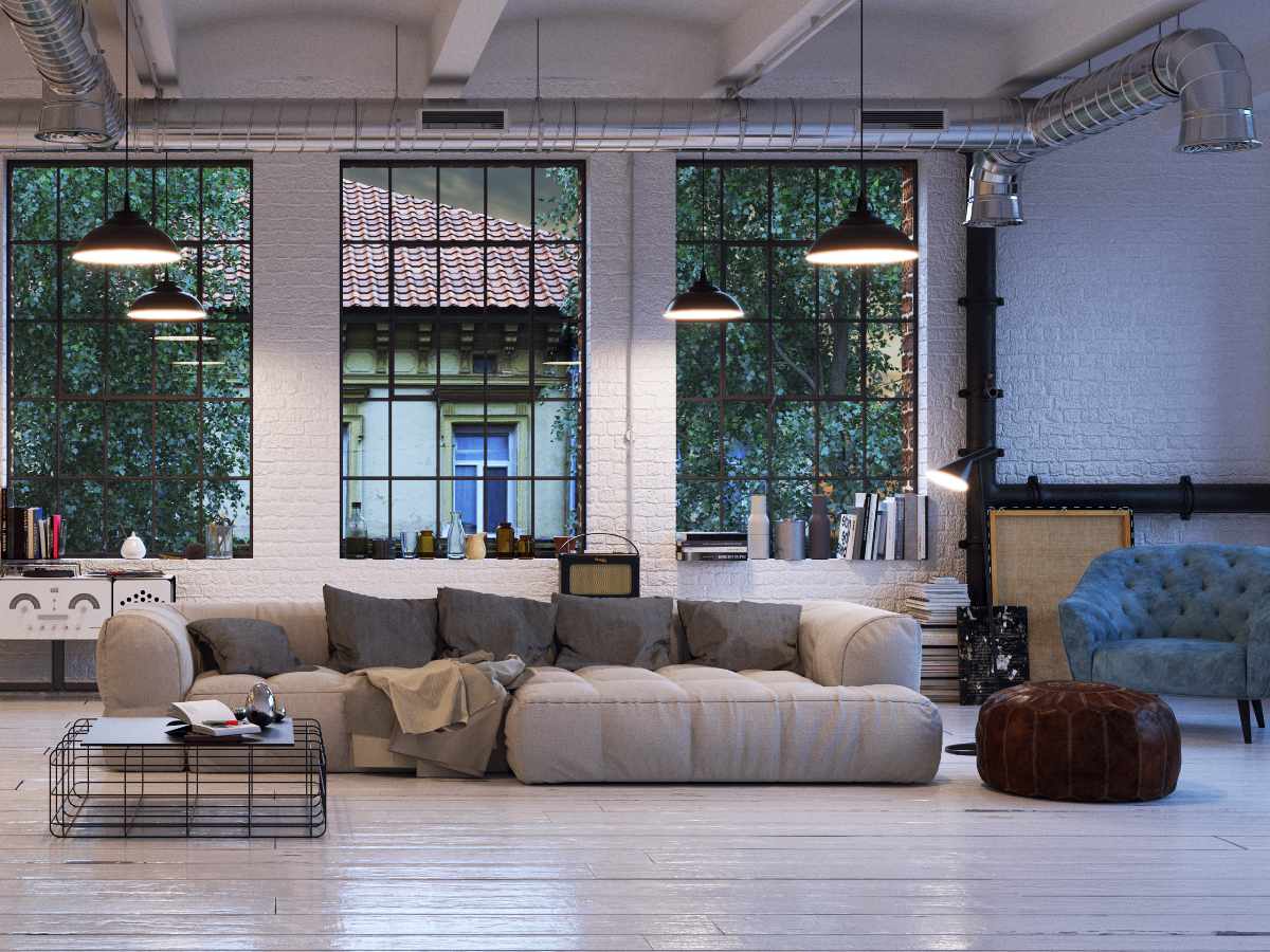Loft Wohnung in Berlin mit integrierter Lüftungs- und Raumlufttechnik